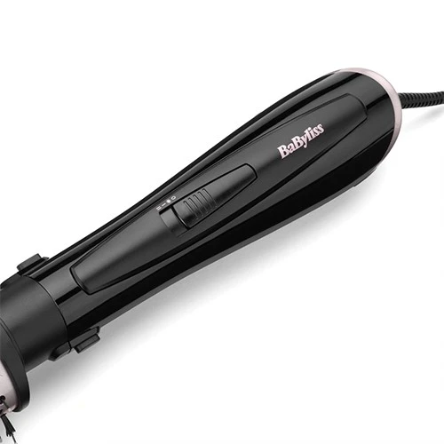 BaByliss Style Smooth 1000W 3-in-1 Hot Air Brush - Ionic Technology - 3 Styling Attachments - 2 Heat & Cool Settings - Cosmetic Bag Included - Black (3030050192117) - image 6
