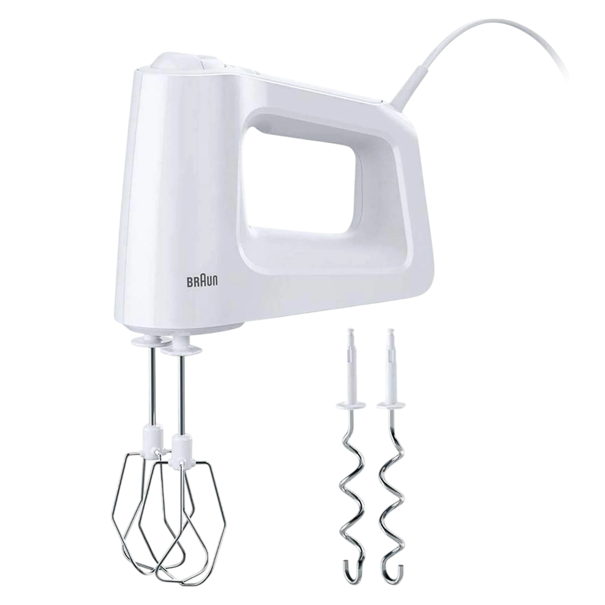 Braun Hand Mixer HM3000 MultiMix 3 - Smart Mix Technology - 5 Variable Speeds + Turbo Mode - 450W - White (8021098773210) - image 1