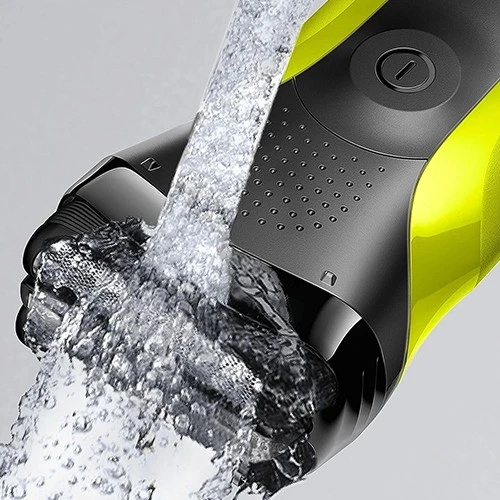 Braun Series 3 300 Electric Shaver 13053538 - Shaves, Trims, and Edges with 3 Pressure-Sensitive Shaving Elements  - Black / Yellow (4210201276326) - image 6