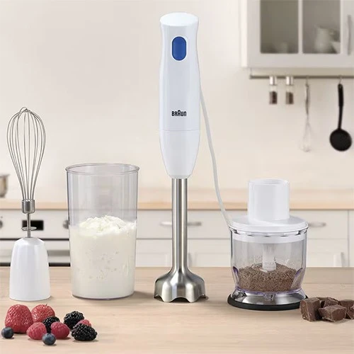 Braun Multiquick 1 Hand Blender MQ10.202M - 450W - 0.35 L - One-touch speed- White (8021098002556) - image 4 Braun Multiquick 1 Hand Blender MQ10.202M - 450W - 0.35 L - One-touch speed- White (8021098002556) - image 4