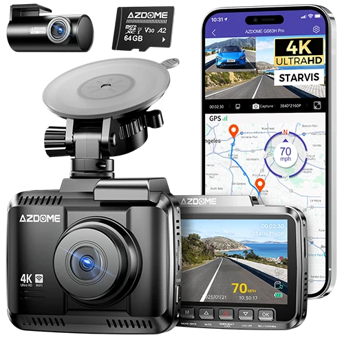 AZDOME GS63H Pro 4K Dual Dash Cam (1)