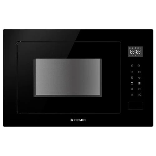 Orado Built-in Microwave Oven OR-BFMW 28 - Microwave & Grill Function - 28 L Capacity - 8 Pre-programmed Auto Menus - 95-Minute Timer & Full Touch Control - Sleek Black Glass + Free Gift: Orado Juicer ORCJ350 (07307373) - image 1
