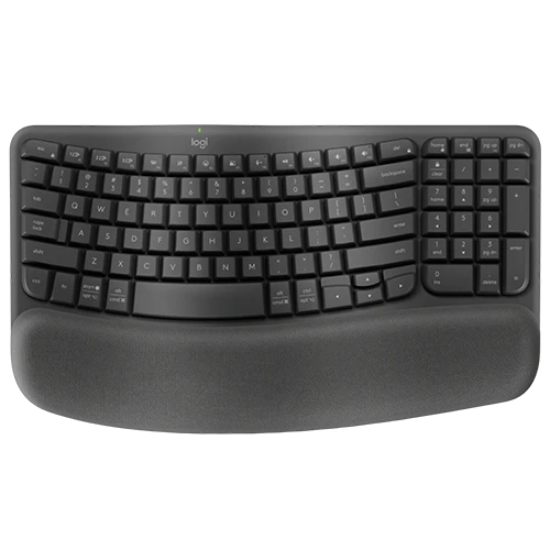 Logitech Wave Keys Ergonomic Wireless Keyboard (1)