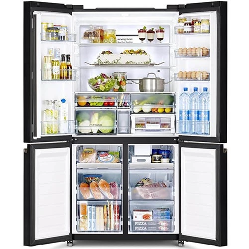 Hitachi French Bottom Freezer Refrigerator R-WB720VUQ0 - High Capacity 19 ft. - Dual Fan and Inverter Cooling - Vacuum Compartment - Triple Power Filter - Automatic Ice Maker - Selectable Zone (8850207527570) - image 4 Hitachi French Bottom Freezer Refrigerator R-WB720VUQ0 - High Capacity 19 ft. - Dual Fan and Inverter Cooling - Vacuum Compartment - Triple Power Filter - Automatic Ice Maker - Selectable Zone (8850207527570) - image 4