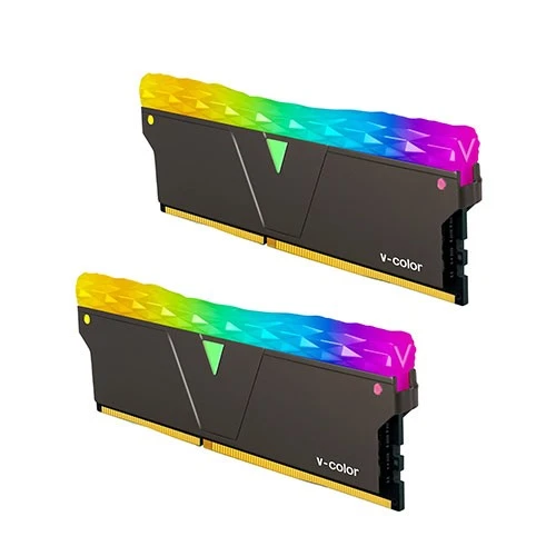 ڤی کەڵەر DDR4 پریزم پرۆ 32 گێگابایت کیتی بیرگەی یاریکردن 2 16x گێگابایت 3600 مێگاهێرتز PC4-28800 CL18 RGB - ڕەش (889715008637) - image 2