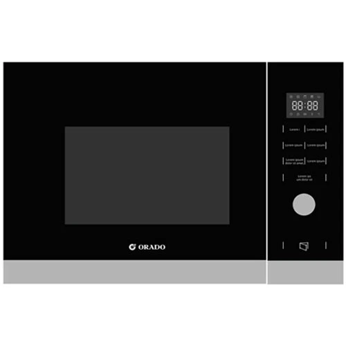Orado Built-in Microwave 60 cm OR-BMW 930 - 25L Capacity - Microwave & Grill Function - 8 Auto Programs - Touch Control (OR-BMW930B) - image 3