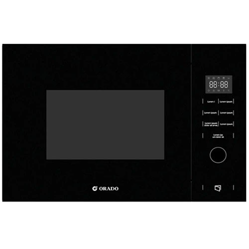 Orado Built-in Microwave 60 cm OR-BMW 930 - 25L Capacity - Microwave & Grill Function - 8 Auto Programs - Touch Control (OR-BMW930B) - image 2
