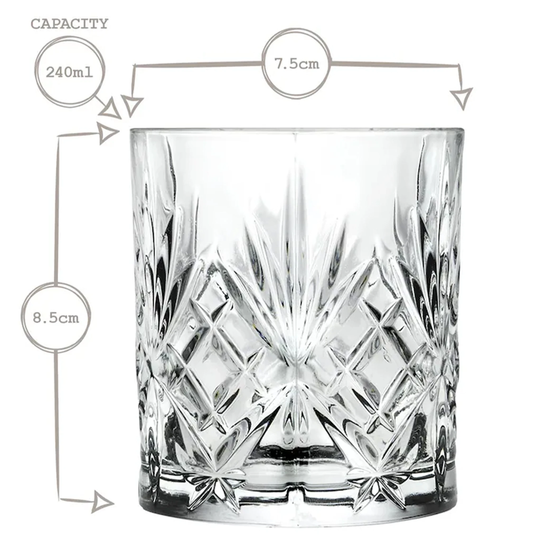 RCR Melodia Of Tumblers 240 ml 6 Pieces (8007815259359) - image 2 RCR Melodia Of Tumblers 240 ml 6 Pieces (8007815259359) - image 2