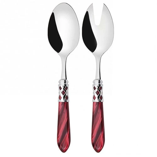 Bugatti Cutleries Aladdin Chromed Ring 2-Piece Salad Set in Gift Box N4214/15 (8020178839426) - image 1