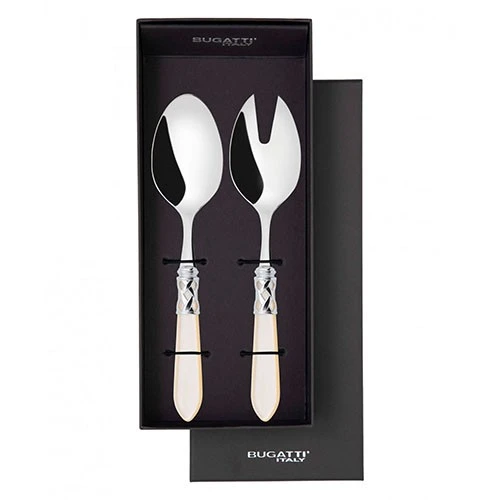 Bugatti Aladdin Chromed Ring 2-Piece Salad Set (4)