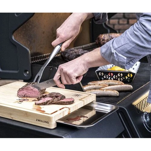 Zwilling BBQ+ 15.5 Inch × 12 Inch Cutting Board with Tray Bamboo - Brown (4009839666414) - image 6 Zwilling BBQ+ 15.5 Inch × 12 Inch Cutting Board with Tray Bamboo - Brown (4009839666414) - image 6