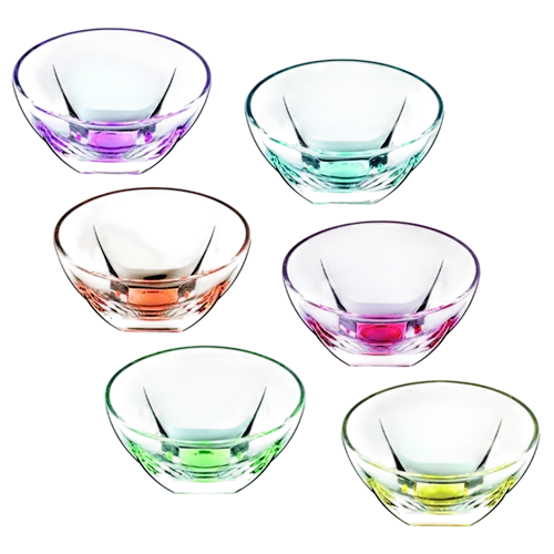 ئار سی ئاڕ  فیوژن 6 پارچە سێت قاپی بچووک - ڕەنگاوڕەنگ (8007815260188) - image 1