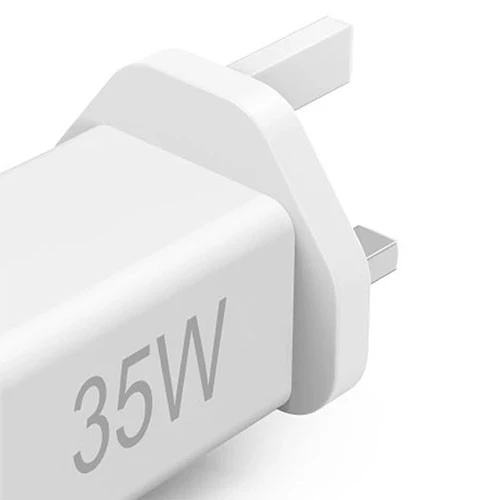 Hama Mini Charger 73210295 - 35W - Dual USB-C PD/QC Ports - Compact Mini Design - Advanced Safety Protection - White (4047443499363) - image 2