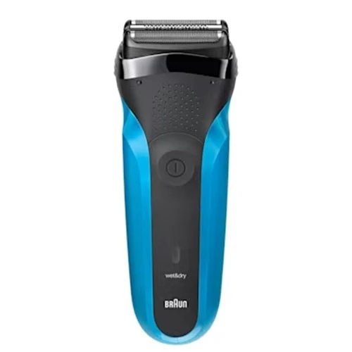 Braun 3-in-1 Shaver Series 3 310BT - Shaves, Trims, and Edges with 5 Combs and Wet and Dry Technology Pressure-Sensitive 3-Flex Head - Black/Blue (4210201276425) - image 2