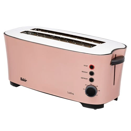 Fakir Toaster Ladiva - 1350W - 7 Level Browning Control - 4-Slice Capacity - Metallic Finish (8682511902541) - image 3