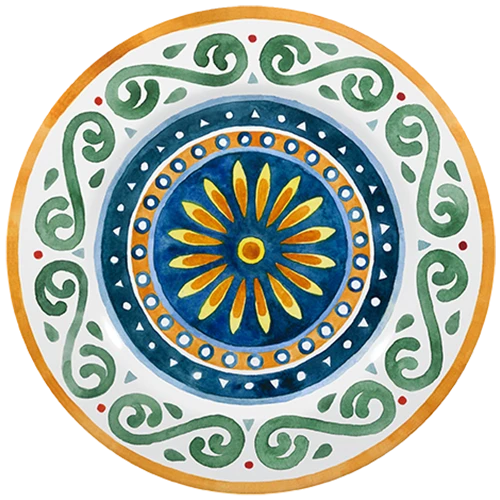 Saturnia Ischia Capri Porcelain Round Plate 31 cm - White (8003342035848) - image 1