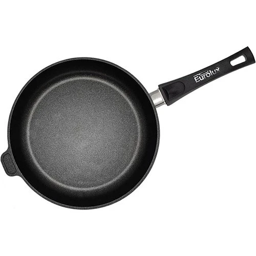 Eurolux Flat Frying Pan 5 cm High with Detachable Handle - Black (4260497840039) - image 3 Eurolux Flat Frying Pan 5 cm High with Detachable Handle - Black (4260497840039) - image 3