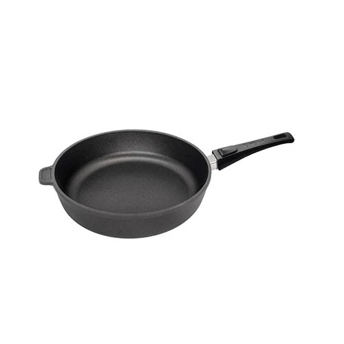 Eurolux Premium Braising Pan 24 cm and 7 cm High with Detachable Handle - Black (4260497840398) - image 1 Eurolux Premium Braising Pan 24 cm and 7 cm High with Detachable Handle - Black (4260497840398) - image 1