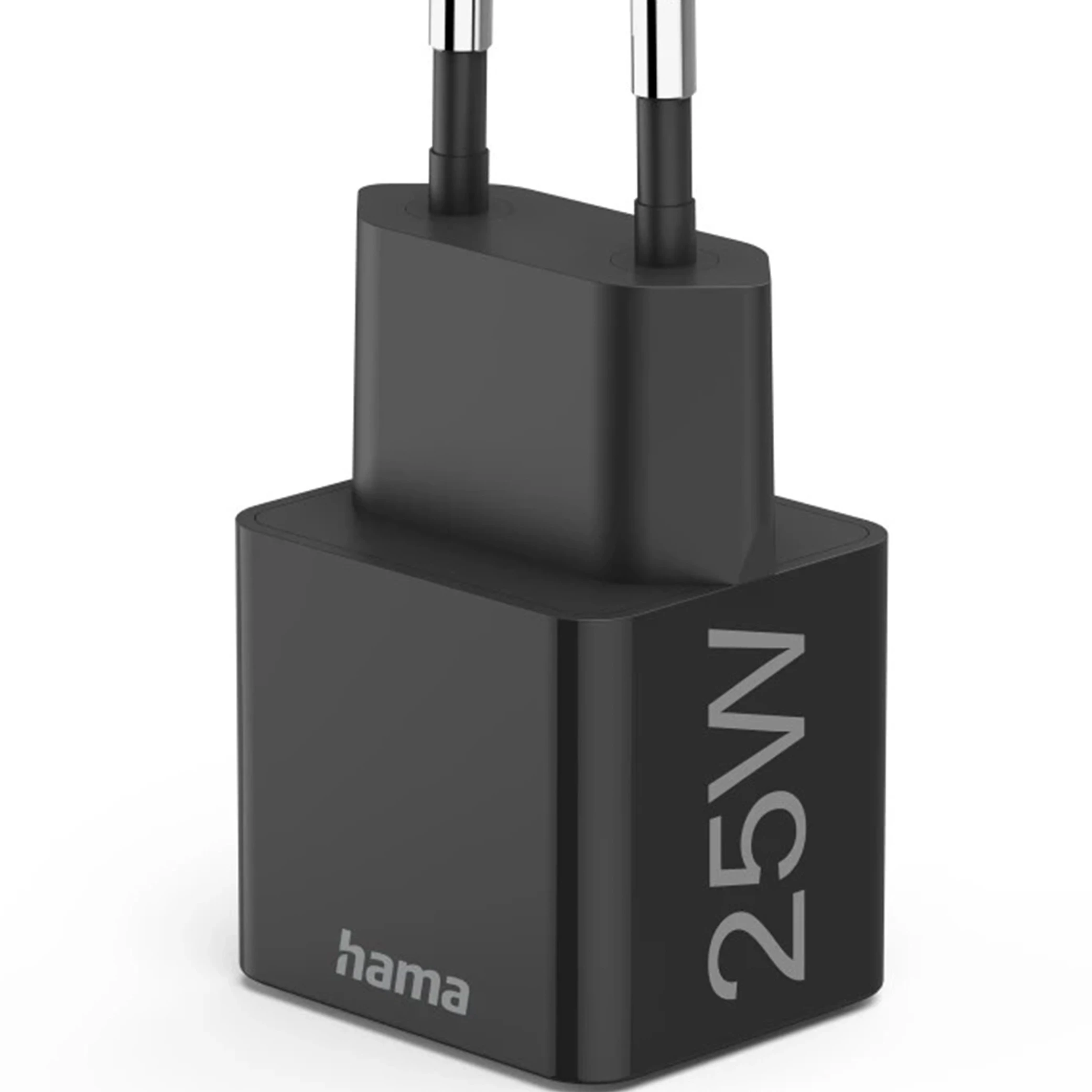 Hama Fast Charger USB-C - PD/Qualcomm - Mini-Charger -25 W - Smart Device Detection - Built‑In Safety System - Multi-Voltage Support (4047443489371) - image 2
