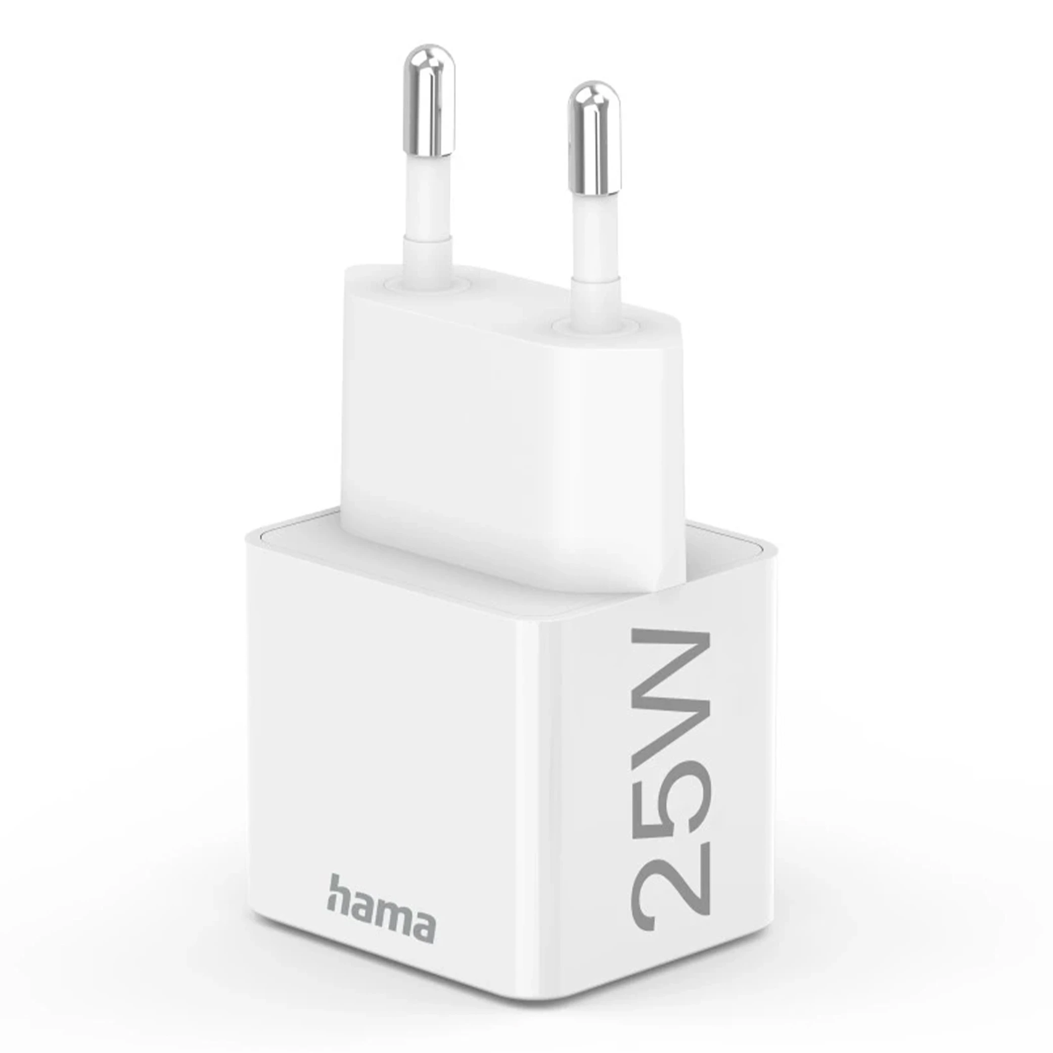 Hama Fast Charger USB-C - PD/Qualcomm - Mini-Charger -25 W - Smart Device Detection - Built‑In Safety System - Multi-Voltage Support (4047443489371) - image 3