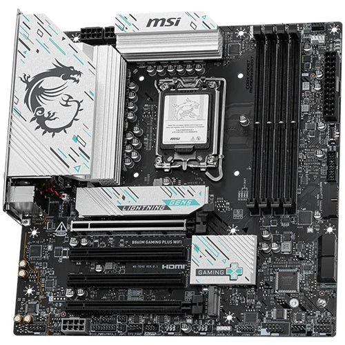 مازەربۆردی ئێم ئێس ئای مۆدێلی B860M Gaming Plus WiFi mATX - پشتگیری لە پڕۆسێسەرەکانی ئینتێل LGA 1851 Core Ultra دەکات - جۆری میمۆری DDR5 - تەکنەلۆژیای PCIe 5.0 - وایفای 7 و لانی 5G - ڕەش (824142392935) - image 3 مازەربۆردی ئێم ئێس ئای مۆدێلی B860M Gaming Plus WiFi mATX - پشتگیری لە پڕۆسێسەرەکانی ئینتێل LGA 1851 Core Ultra دەکات - جۆری میمۆری DDR5 - تەکنەلۆژیای PCIe 5.0 - وایفای 7 و لانی 5G - ڕەش (824142392935) - image 3