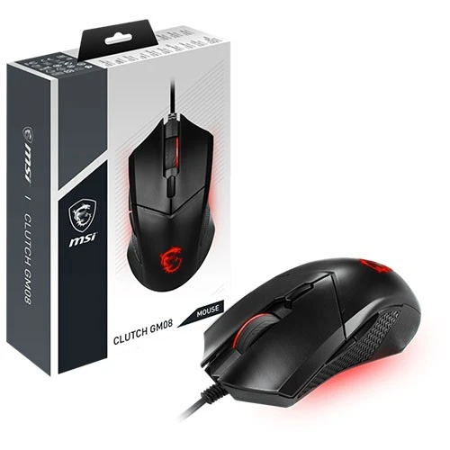 MSI Clutch GM08 Gaming Mouse - 4200 DPI - Wired - Adjustable Weight System - Black (824142218440) - image 5