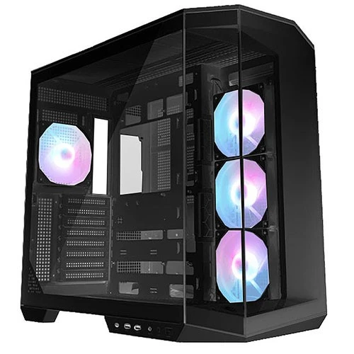 MSI Mag Pano 100R PZ ATX Mid-Tower PC Gaming Case - 270 Degree Panoramic Display - Up to 10 Fans x 120mm - Black (157108157108) - image 2 MSI Mag Pano 100R PZ ATX Mid-Tower PC Gaming Case - 270 Degree Panoramic Display - Up to 10 Fans x 120mm - Black (157108157108) - image 2