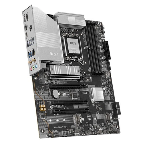 مازەربۆردی ئێم ئێس ئای مۆدێلی Pro Z890-S WiFi ATX - پشتگیری لە پڕۆسێسەرەکانی ئینتێل LGA 1851 Core Ultra دەکات - جۆری میمۆری DDR5 - تەکنەلۆژیای PCIe 5.0 - تاندەربۆڵت 4 و وایفای 7 - ڕەش / زیوی (824142386569) - image 4 مازەربۆردی ئێم ئێس ئای مۆدێلی Pro Z890-S WiFi ATX - پشتگیری لە پڕۆسێسەرەکانی ئینتێل LGA 1851 Core Ultra دەکات - جۆری میمۆری DDR5 - تەکنەلۆژیای PCIe 5.0 - تاندەربۆڵت 4 و وایفای 7 - ڕەش / زیوی (824142386569) - image 4