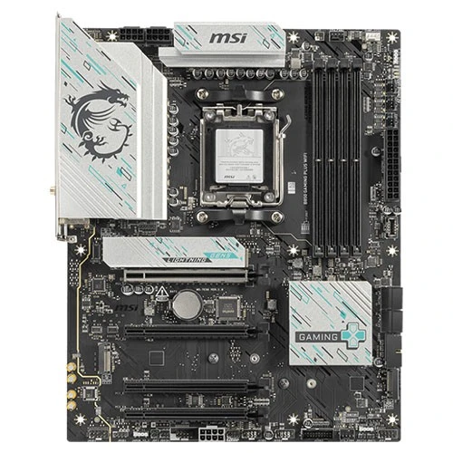 MSI B850 Gaming Plus Wi-Fi ATX Motherboard - Supports AMD AM5 Ryzen Processors - DDR5 - PCIe 5.0 - Wi-Fi 7 and 5G LAN - Black / Silver (824142392133) - image 2