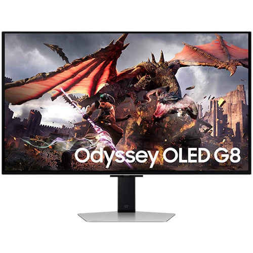 مونيتر ألعاب سامسونج G80SD موديل LS32DG802SM - شاشة أوليد UHD - مقاس 32 أنج بدقة 4K ومعدل تحديث 240 هرتز وزمن استجابة 0.03 مللي ثانية - فضي (8806095526355) - image 1 مونيتر ألعاب سامسونج G80SD موديل LS32DG802SM - شاشة أوليد UHD - مقاس 32 أنج بدقة 4K ومعدل تحديث 240 هرتز وزمن استجابة 0.03 مللي ثانية - فضي (8806095526355) - image 1