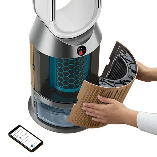 Dyson Purifier Humidify+Cool PH2 De-NOx Air Purifier PH05 UK - 3-in-1 Humidification and Cooling - Advanced De-NOx K-Carbon Filtration - Continuous Formaldehyde Destruction - White / Gold (5025155100882) - image 4