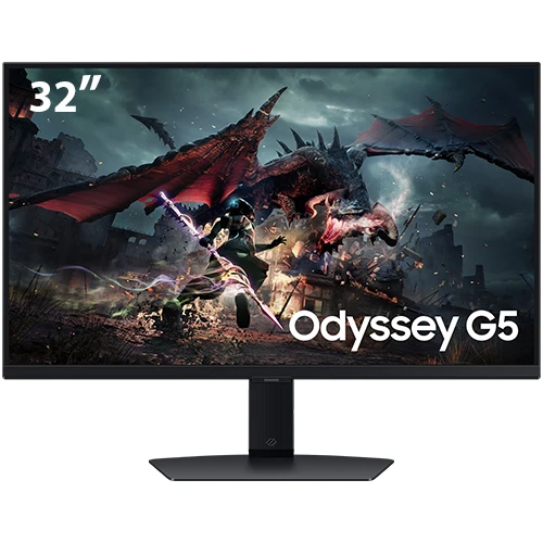Samsung Odyssey Gaming G5 G50D - QHD - IPS Panel - 180Hz and 1ms - G-Sync Compatible - Black (8806095401836) - image 1 Samsung Odyssey Gaming G5 G50D - QHD - IPS Panel - 180Hz and 1ms - G-Sync Compatible - Black (8806095401836) - image 1