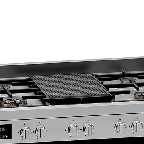 Orado Semi-Professional Gas Cooker OR-SC988B2W -91G  -Size 100 cm - Defendi Brass Burners - Double Convection Fan - Triple Glass Oven Door - Silver (OR-SPC1088SS2W-91G) - image 4