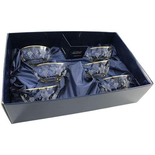 طقم أكواب زجاجية من آرت ديكور، موديل A3348 - 6 قطع - بابايا ماتريوسكا - الارتفاع 6.2 - العرض 13 - السعة 0.33 لتر - تصميم "عنب أبيض ذهبي" - شفاف / ذهبي (171171121) - image 1 طقم أكواب زجاجية من آرت ديكور، موديل A3348 - 6 قطع - بابايا ماتريوسكا - الارتفاع 6.2 - العرض 13 - السعة 0.33 لتر - تصميم "عنب أبيض ذهبي" - شفاف / ذهبي (171171121) - image 1