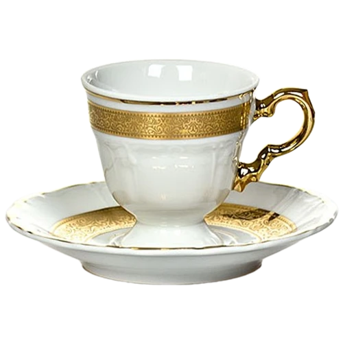 Thun High Cup – 6 Pieces Marie Louise Gold - White / Gold (8592404061265) - image 1