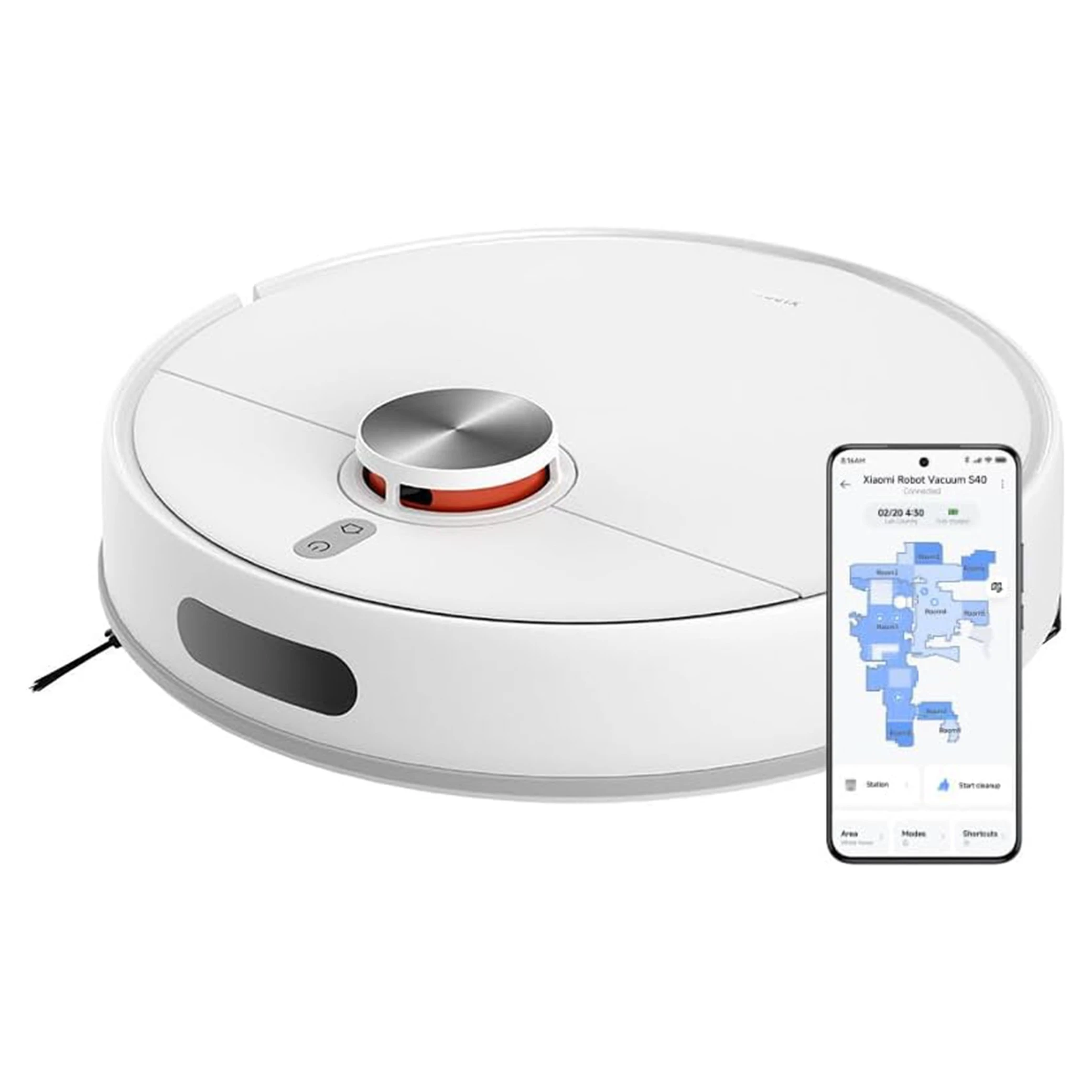 Xiaomi Robot Vacuum S40 EU - 5200mAh - 10000Pa - LDS Laser Navigation System - White (6932554440893) - image 4