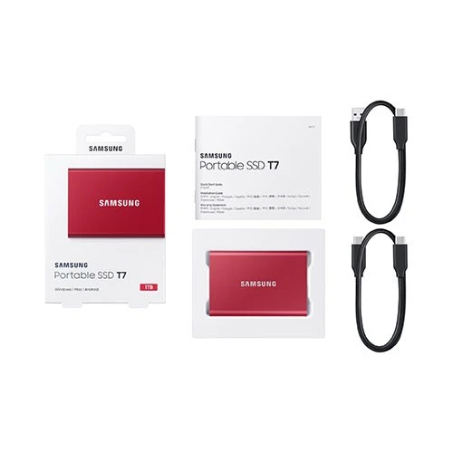 هاردیسکی سامسۆنگ مۆدێلی Portable T7 SSD - قەبارە 1TB - پەیوەندی USB 3.2 Gen 2 - خێرایی خوێندنەوە تا 1,050 MB/s و خێرایی نووسین تا 1,000 MB/s (8806090312458) - image 7