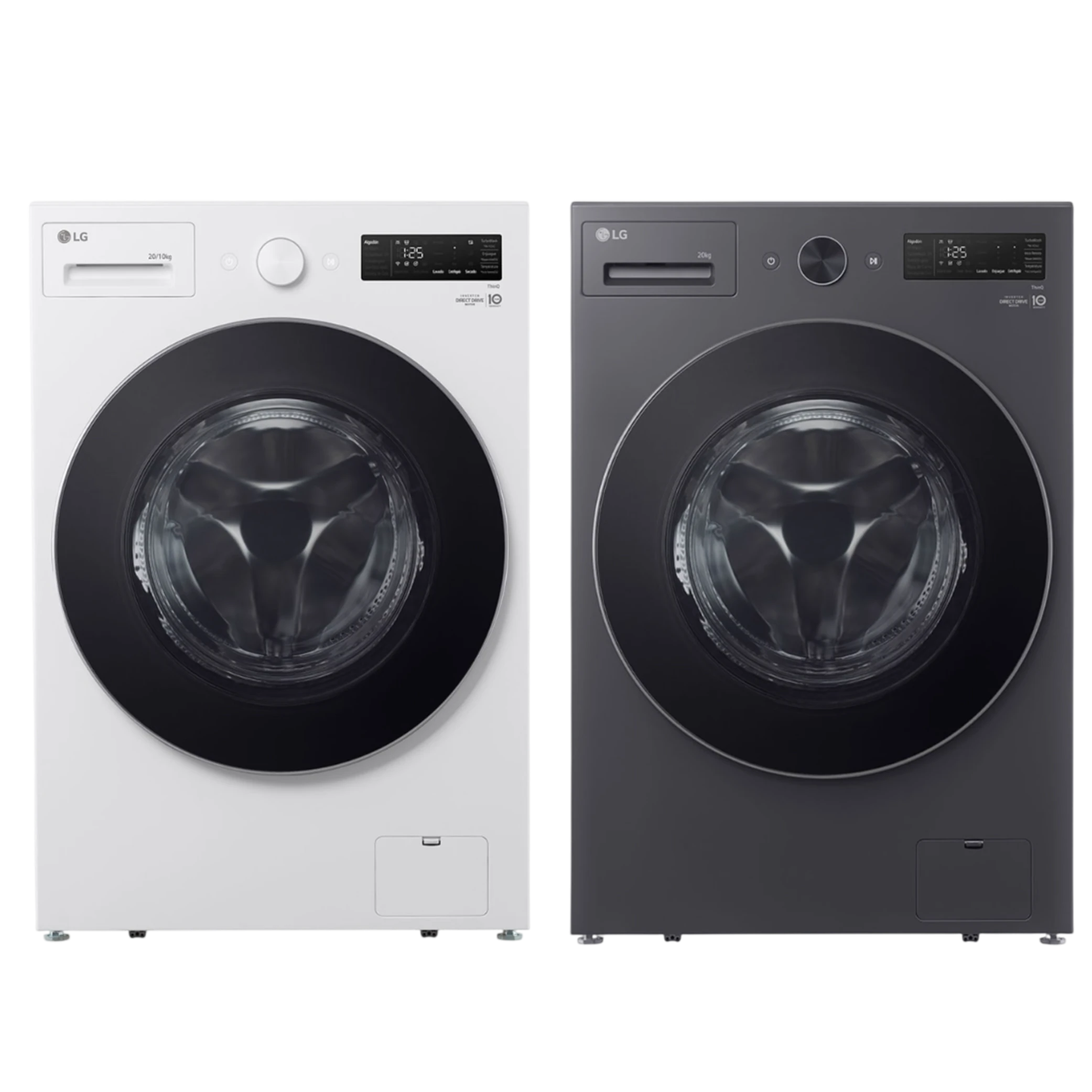 LG Front Load Washing Machine WDN2010RP Washer & Dryer Combo 20/10kg - Direct Drive Motor - Smart Diagnosis - With AI DD - 1400 PRM (8806096072202) - image 1 LG Front Load Washing Machine WDN2010RP Washer & Dryer Combo 20/10kg - Direct Drive Motor - Smart Diagnosis - With AI DD - 1400 PRM (8806096072202) - image 1