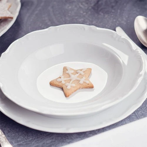 Polskie Fabryki Porcelany Deep Plate Model Maria Teresa - Size 22,5 cm - 0002 Backstamp - White (5907710090008) - image 2