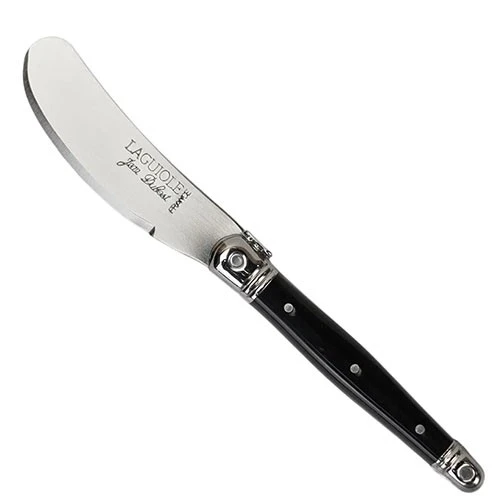 Jean Dubost Cheese Set - Set of 3 Pieces Cleaver + Kinfe + Spreader - Laguiole Lf ABS Black Handle OSB Open Box No Marking -Brut Range - Black (3219333710068) - image 4 Jean Dubost Cheese Set - Set of 3 Pieces Cleaver + Kinfe + Spreader - Laguiole Lf ABS Black Handle OSB Open Box No Marking -Brut Range - Black (3219333710068) - image 4