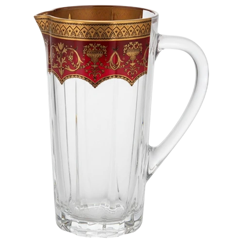 Astra Gold Crysta Model Trix J Tegr Jug 1.2 L - 1 Piece - in Flora's Empire Golden Red Decor 22-568 - Red (8592798027120) - image 1 Astra Gold Crysta Model Trix J Tegr Jug 1.2 L - 1 Piece - in Flora's Empire Golden Red Decor 22-568 - Red (8592798027120) - image 1