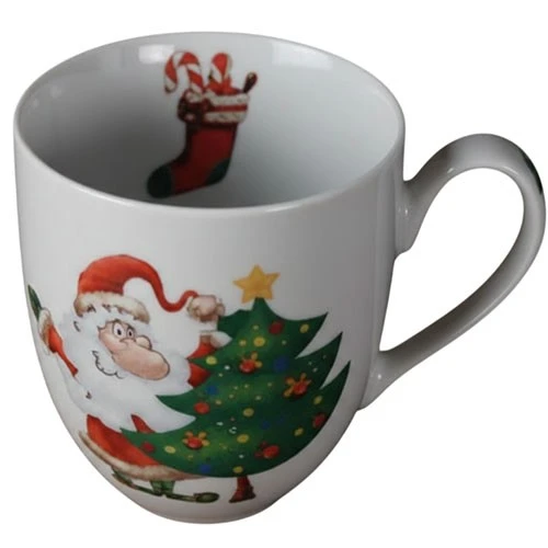 Polskie Fabryki Porcelany Model Gaja 0023820 Mug 0.3 L W037 Santa Claus - White (5902767067232) - image 2