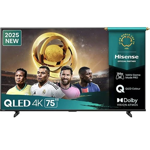 تلفزيون هايسنس الذكي Q71Q بتقنية QLED - نظام تشغيل VIDAA الذكي - HDR10+ دولبي فيجن  - دقة 4K UHD - تصميم نحيف  - أسود (75Q71Q) - image 1