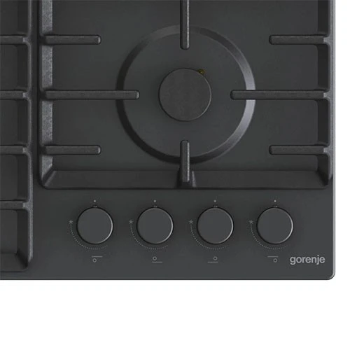 Gorenje Built in Gas Hob 60 cm GW642SYB - BigSurface Design - Cast Iron ProGrids -  Powerful Wok Burner - 4 Burners - Black (3838782467653) - image 6