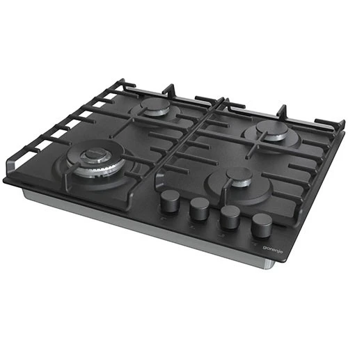 Gorenje Built in Gas Hob 60 cm GW642SYB - BigSurface Design - Cast Iron ProGrids -  Powerful Wok Burner - 4 Burners - Black (3838782467653) - image 4