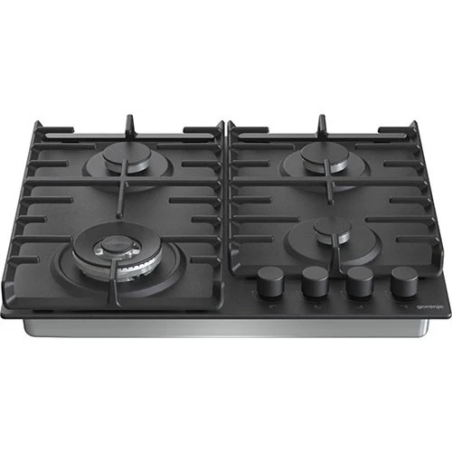 Gorenje Built in Gas Hob 60 cm GW642SYB - BigSurface Design - Cast Iron ProGrids -  Powerful Wok Burner - 4 Burners - Black (3838782467653) - image 3