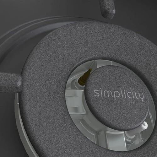 Gorenje Built in Gas Hob 60 cm GW642SYB - BigSurface Design - Cast Iron ProGrids -  Powerful Wok Burner - 4 Burners - Black (3838782467653) - image 10