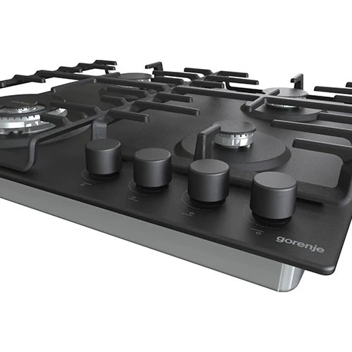 Gorenje Built in Gas Hob 60 cm GW642SYB - BigSurface Design - Cast Iron ProGrids -  Powerful Wok Burner - 4 Burners - Black (3838782467653) - image 7