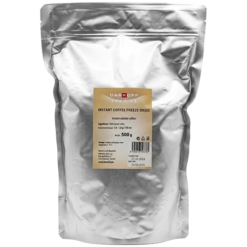 Darkoff Instant Coffee Freeze Dried by 500g - Rich and Natural Taste - Low Moisture Content - Long Shelf Life - Gold (8594013598781) - image 1