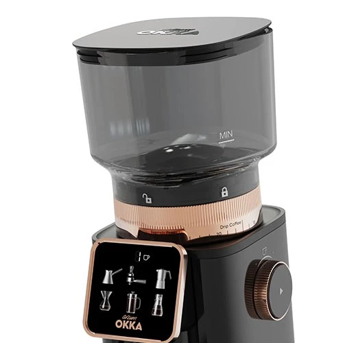 Arzum Okka Master Grind OK0044 Coffee Grinder - 60 Grinding Levels - 200 W High-Performance Motor- Vacuum Lid Storage - Black / Copper (8693184918999) - image 8